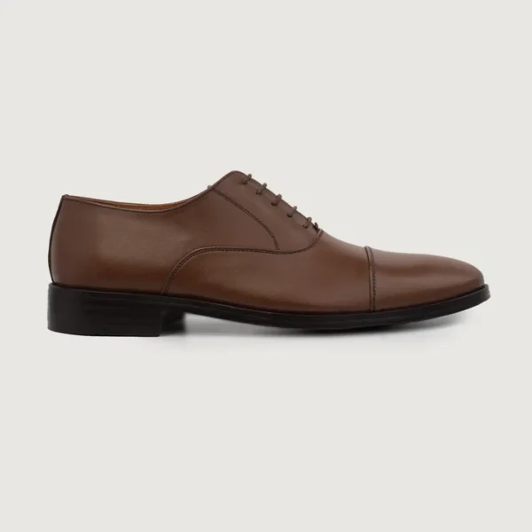 Professor Oxford Brown Leather Shoes - Image 4