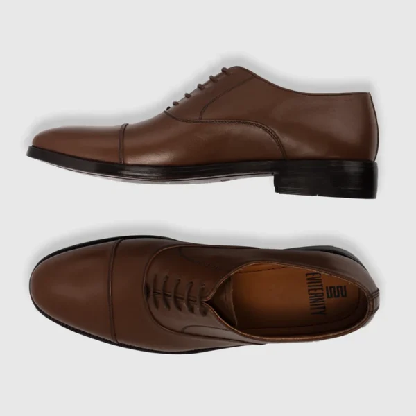 Professor Oxford Brown Leather Shoes - Image 3