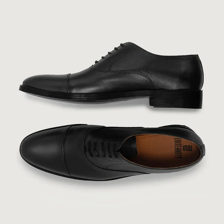 Professor Oxford Black Leather Shoes - Image 4