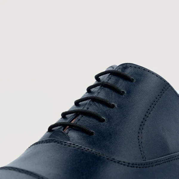 Professor Oxford Midnight Blue Leather Shoes - Image 3