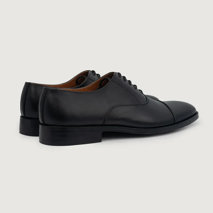 Professor Oxford Black Leather Shoes - Image 5
