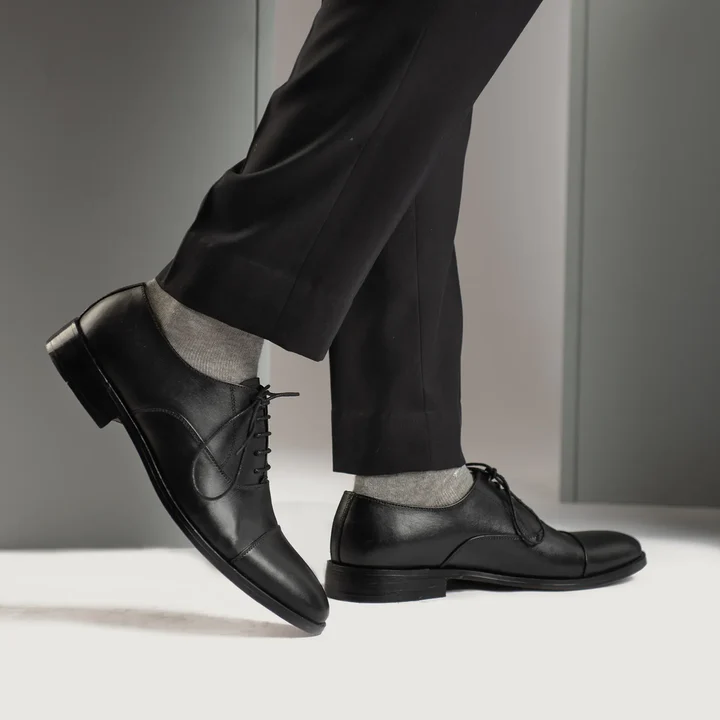 Professor Oxford Black Leather Shoes - Image 2