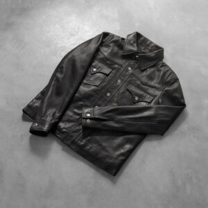 Ranchson Black Leather Shirt - Image 4